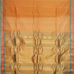 Click Here For Bigger Zoom - Gadwal Seico Saree - Cream Color GSS-23